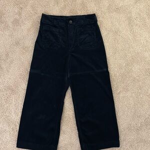 Maeve Collette wide leg cropped cordoroy pants